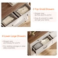 thumbnail image 7 of Farmhouse Dresser with 7 Drawers, Wooden Kids Dresser for Kids Room Living Room, Antique White, 7 of 7