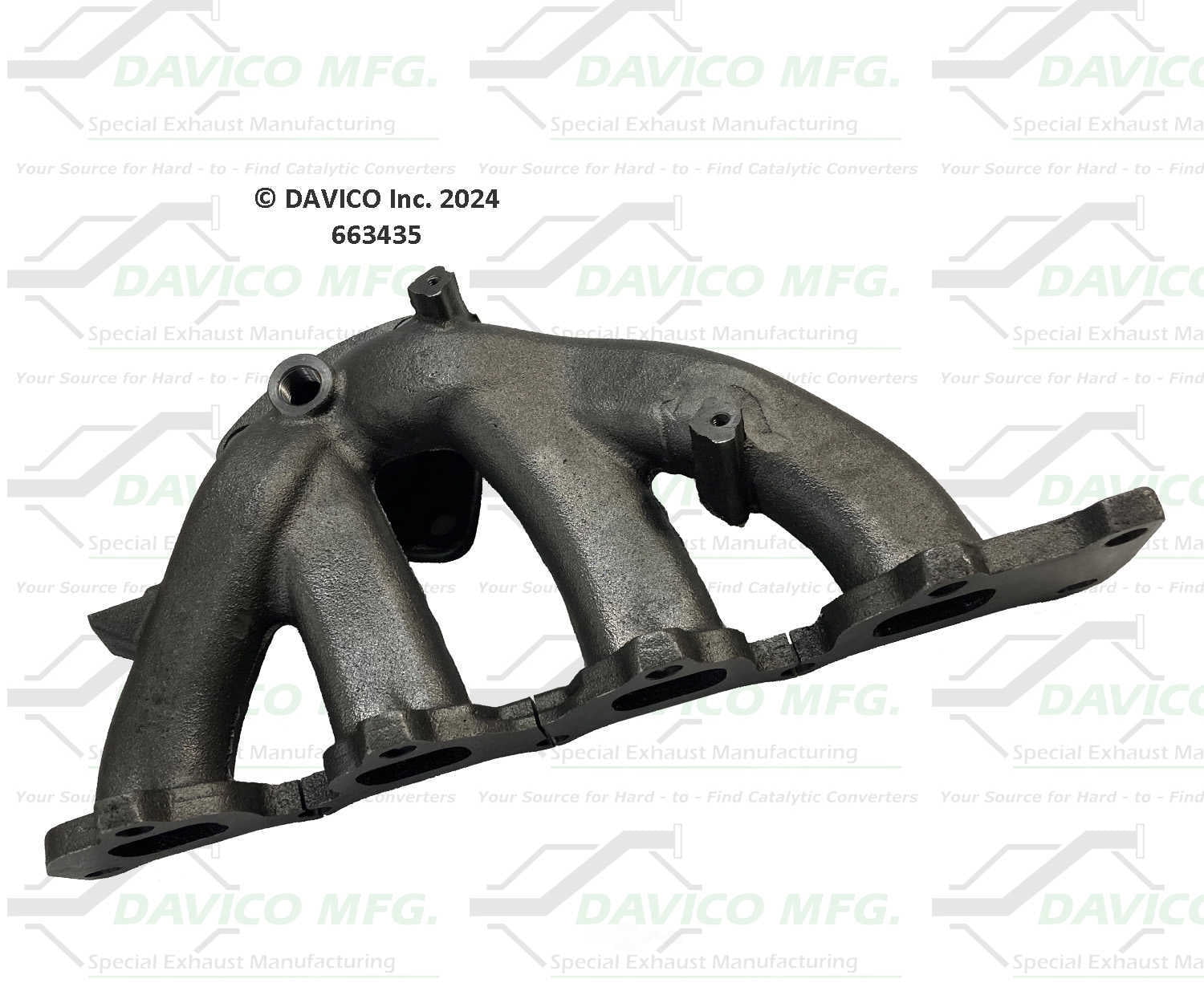 Davico Mfg 663435 Stand alone Exact-Fit exhaust manifold