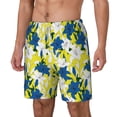 thumbnail image 2 of Balery Lilies Flowers Mens Swim Trunks Swim Shorts for Men Quick Dry Inseam Beach Shorts with Compression Liner Pocket-Small, 2 of 9