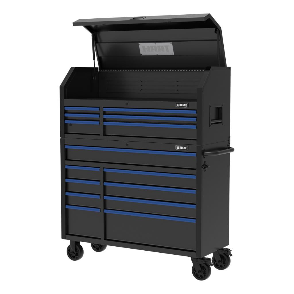 HART 52-Inch 6-Drawer Heavy-Duty Steel Tool Chest, Lockable Garage Storage Organizer