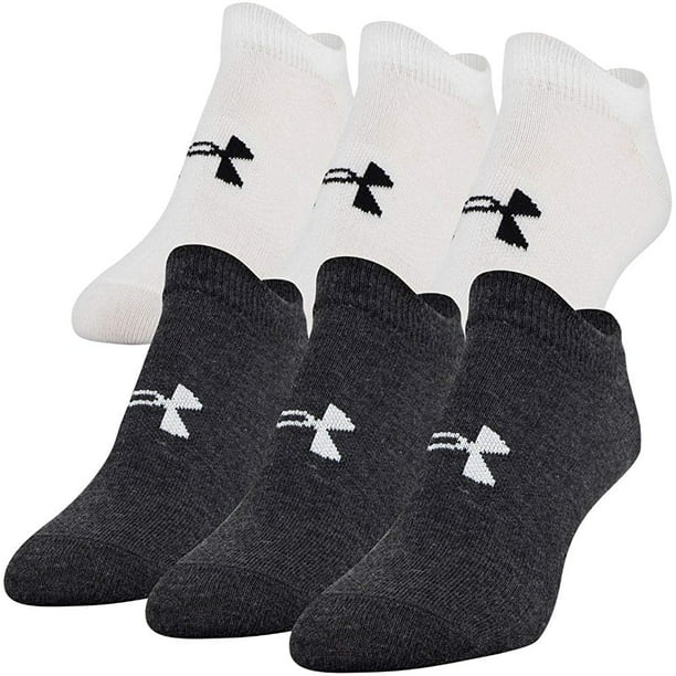 Under Armour Women's Essential 2.0 No Show Socks, 6-Pairs , Black/White  Assorted , Medium - Walmart.com