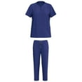 thumbnail image 5 of LYMAYTER Women Nurse Uniform V-Neck Female Medical Uniform Solid Color Medical Uniform Set Easy Care Uniforms S-2XL, 5 of 7