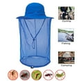 thumbnail image 3 of PENGXIANG Filet Anti-Moustique Unisexe Protection de Tête et Visage Chapeau de Pêche Chasse Bleu Saphir, 3 of 13