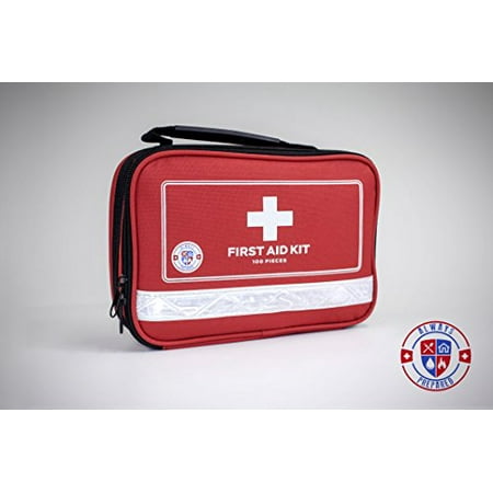 New Parents Survival Kit First Aid Kit For Survival and Minor Emergencies (100 Pieces) Light, Compact, and Comprehensive - Perfect for Home, Auto, Road Trips, Camping, or Any Other Outdoors Activities ()