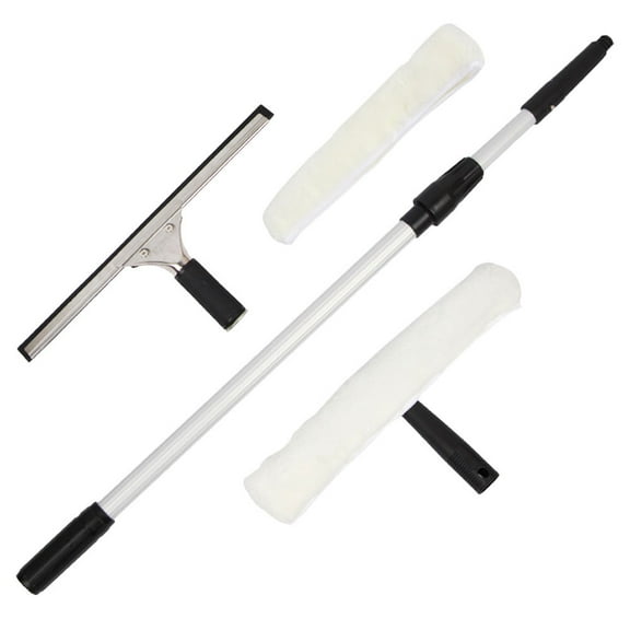 IBASETOY 1 Set of Window Cleaner with Pole Stainless Steel Assorted Color for Professional Cleaning