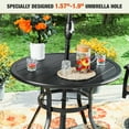 thumbnail image 6 of Sophia & William 5 Pieces Outdoor Patio Dining Set with Textilene Chairs & Round Metal Table for 4-person, 6 of 9