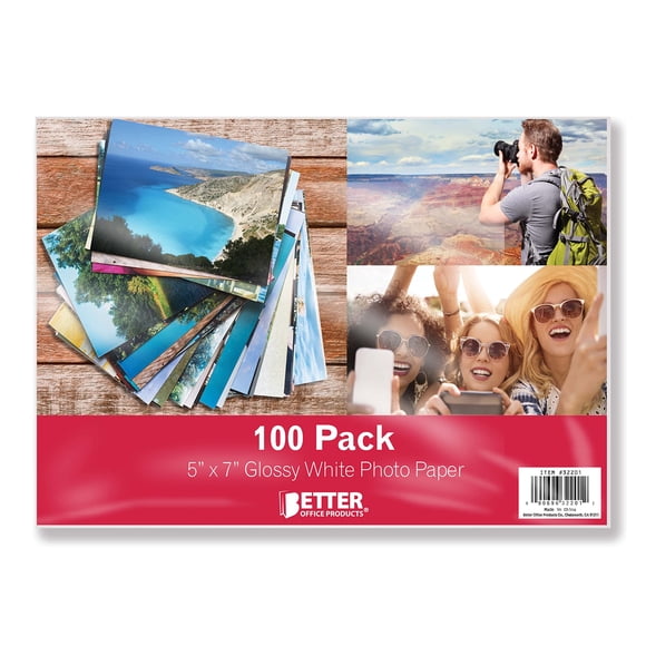 Papel Fotográfico Better Office Products 5x7" 200gsm 100 Hojas