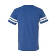 thumbnail image 3 of Adult Men Football Fine Jersey Tee Color Vintage Royal/ White Medium Size, 3 of 4