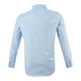 thumbnail image 2 of Camisa George Talla G Casual Manga Larga de Cuadros Blanco con Azul Cielo, 2 of 4