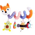 thumbnail image 1 of Juguetes para asiento de coche, juguete colgante de actividad de felpa en espiral para bebé infantil para cochecito, bar, cochecito, cuna con caja de música BB Squeaker y sonajeros (zorro naranja) BANYUO  Electrónica, 1 of 6