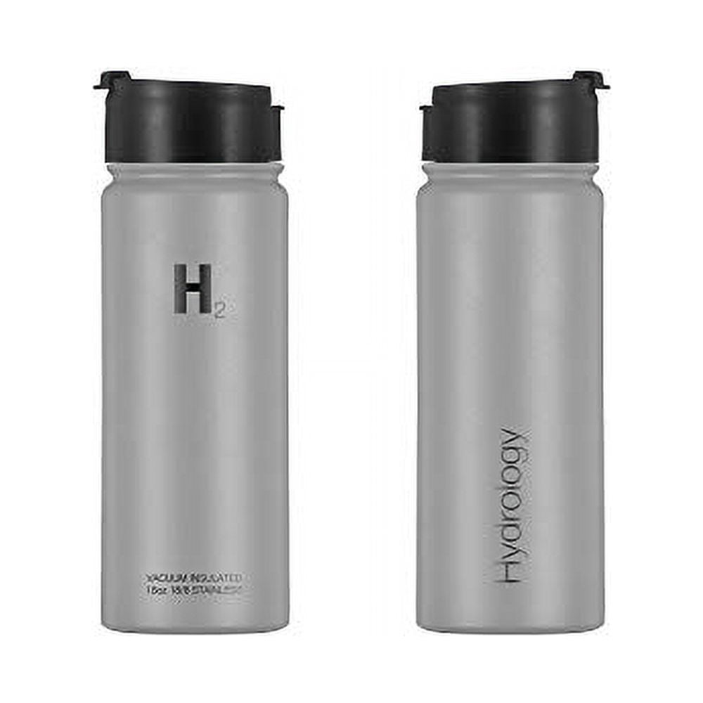 H2 Hydrology Water Bottle, Stainless Steel, Large Insulated Water Bottles,  Metal Water Bottles, Vacuum Sports Bottle, Double Wall Water Bottle with