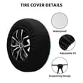 thumbnail image 2 of Goofa Hawaii Palms Pattern Universal Tire Cover for Jeep, SUV, Truck, and Trailer – Waterproof, UV-Resistant,Easy to Install, Fits 14"-17" Tires-17 inch, 2 of 6