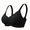Black, variant on Wireless Bras for Women Plus Size Full Coverage T-Shirt Bra with Soft Support Wide Side Wings, U-Back Comfort Seamless Bra, Black, 3XL