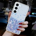 thumbnail image 5 of Luminous Case for Samsung Galaxy S23 Plus, Glow in the Dark Fluorescent Glitter Case for Women Girls, Bling Sparkle Lightweight Slim Shockproof Protective Phone Cover for Galaxy S23 Plus, Purple, 5 of 6