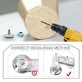 thumbnail image 3 of M6 x 10 x 30mm Leveling Feet Adjustable Leveler Protector for Table Leg 8pcs, 3 of 7