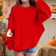 thumbnail image 2 of Économies d'Hiver! SROBPTY Chandails en Molleton à Manches Longues pour Garçons et Filles, Mode Dégradé Col Rond Rouge, 7 Ans, 2 of 5