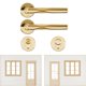 thumbnail image 1 of de bricoje de con de manija de puerta 1: 6, juguete de simución, accesorios para mueble decoración dorado CUTICAT Ventana de casa de muñecas, 1 of 7
