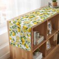 thumbnail image 6 of Table Runners 108 Inches Long Dress Scarves, Lemon Farmhouse Coffee/Dining/Kitchen Table Runner for Living Room, Yellow Fruits Summer Watercolor Botanical Leaf Plant 13x108 Inch, 6 of 9