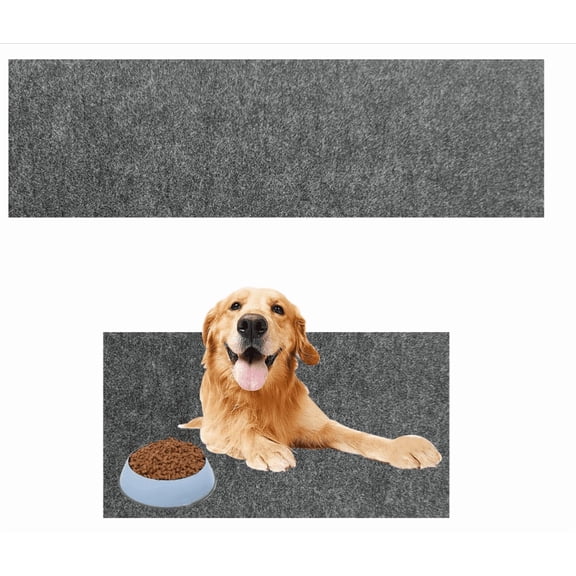 Pet Feeding Mat Absorbent Dog Bowl Mat Easy Clean for Messy Eaters Pet Floor Feeding Area Drinkers 36 x 15.72 inch