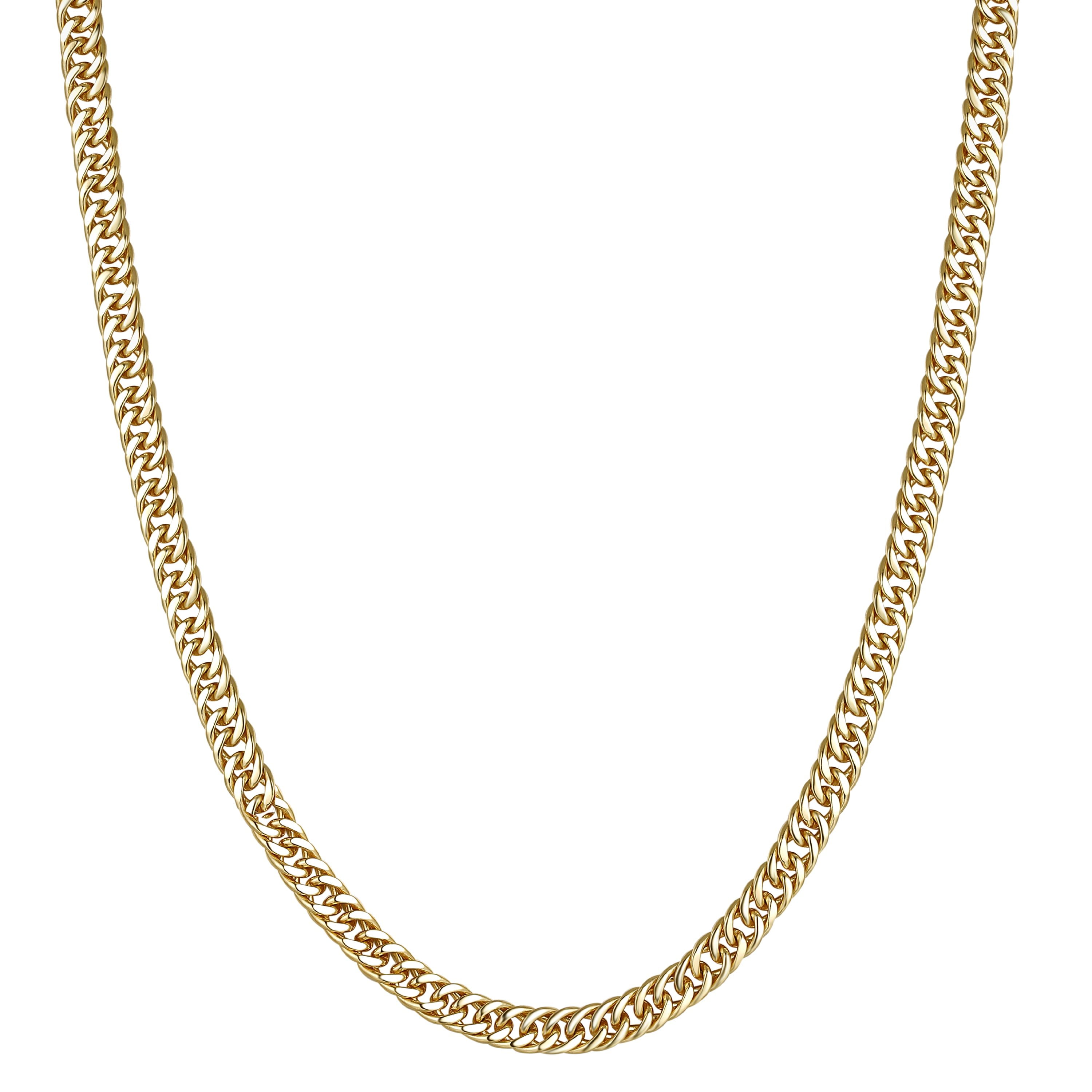14k Yellow Gold Fish Pendant on a 14K Yellow Gold Rope Box or Curb Chain Necklace