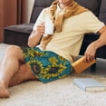 thumbnail image 6 of Kdxio Sunflowers Print Mens Sleep Shorts Bottoms Soft Comfy Pajama Wear Pants with Drawstring Pockets, 6 of 7