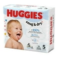 thumbnail image 3 of Huggies Snug & Dry Baby Diapers, Size 5 (27+ lbs), 168 Ct, 3 of 9