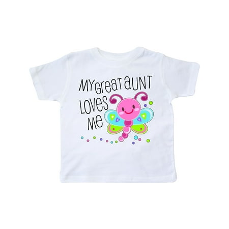 

Inktastic My Great Aunt Loves Me- cute dragonfly Gift Toddler Boy or Toddler Girl T-Shirt