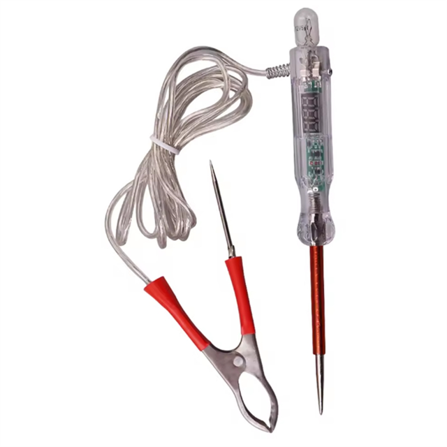 Car Truck Voltage Circuit Tester Digital Display Long Probe Test Pen Light Bulb Automotive Repair Diagnostic Tools