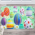 thumbnail image 4 of Happy Easter mat Spring Door Mat Eggs Easter Doormat Easter Flower Indoor Outdoor Welcome Doormat, 23.6 x 15.7 Inches, 4 of 6