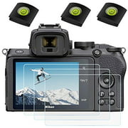 Z50 Camera Screen Protector for Nikon Z50 Z 50 z50 Digital Camera & Hot Shoe Cover [3+3 Pack], Fire Rock Tempered