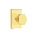 thumbnail image 5 of Emtek Passage Set, Modern Rectangle Rosette, Octagon Knob (Flat Black), 5 of 6
