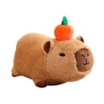 thumbnail image 4 of Capybara Plush Toy Capybara Stuffed Toy with Sound Cartoon Comfortable Car Home Decor Capybara Toy Animal Doll for Boy Girls Lying down 20cm, 4 of 8