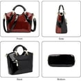 thumbnail image 3 of Womens Fashion Handbags Patent Leather Elegant Tote Crossbody Shoulder Bag Top Handle Bags, 3 of 7