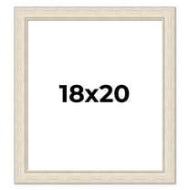18x20 Frame White Real Wood Picture Frame Width 1.75 inches | Interior Frame Depth 0.5 inches |