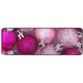 thumbnail image 5 of Dreamtimes Pink Xmas Balls Hallway Runner Rug 2'x6' Kitchen Rug with Rubber Backing Christmas Ornaments Non Slip Entryway Rug Runner Washable Soft Area Rug for Hallway Bedroom Kitchen Decor, 5 of 6