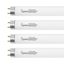 18 Inch F15T8/DL Fluorescent Light Bulbs, 6500K Daylight, T8 15 Watts Replacement Tube, G13 Base - 4 Pack