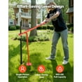 thumbnail image 3 of VEVOR 36 in T Post Puller, Heavy Duty Steel Fence Post Puller, 660lb Load Capacity, Labor-Saving T-Post Remover Tool for Round Fence Posts, Sign Posts & Tree Stumps, Lifting Chain Not Included, 3 of 9