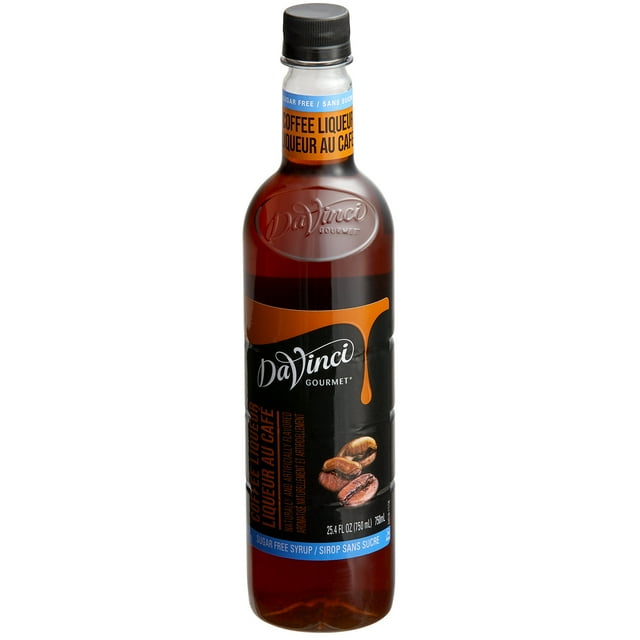 DaVinci Gourmet 750 mL Sugar Free Coffee Liqueur Flavoring Syrup