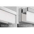 thumbnail image 4 of LIGHTINN Chrome Dimmable LED Corded Electric Vanity Lights, 4 of 6