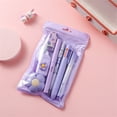 thumbnail image 3 of Clearance Back to School Pencil Case - 7-Piece Stationery Set, Includes Pencil, Pen, Highlighter, Tape, Ruler, Eraser, Sharpener, Perfect Pencil Box for School Supplies Kids,Purple, 3 of 4
