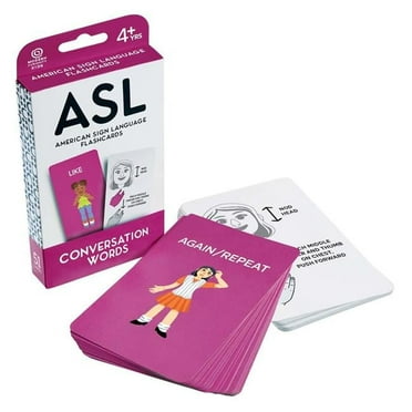 Conversation Words American Sign Language Flashcards