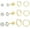 Gold, variant on Cterwk 6 Pairs 316L Stainless Steel Earrings Set 14K Gold Plated Small Hoop Earrings Flat Back Stud Earring for Women Men, Gold