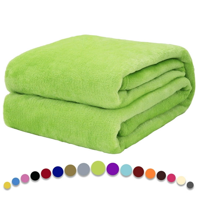 Howarmer Ultra Soft Plush Thick Fluffy Reversible Green Queen Size