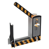 SOPOTUTU Railway Crossing Model Set, Multi-Color, 2 Pieces, Realistic Train Track Accessories for Model Railroads