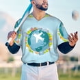 thumbnail image 4 of Fotbe Dreaming Travel Baseball Jersey Shirt for Men and Women, Casual Short Sleeves Button Down T-Shirt-X-Large, 4 of 9