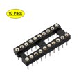 thumbnail image 1 of Uxcell 10 piezas de adaptador de zócalo DIP IC de 20 pines redondos de 7.6 de paso de fila, 1 of 5