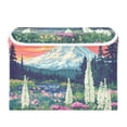 thumbnail image 7 of Yayeee Collapsible Cube Storage Bin with Lid Fabric Closet Decorative Basket with Handles, Floral Mountain, 7 of 7