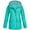 Green, variant on Lovskoo Women's Rain Jacket Sport Casual Waterproof Windbreaker Solid Rain Jacket Outdoor Plus Size Hooded Raincoat Windproof Navy