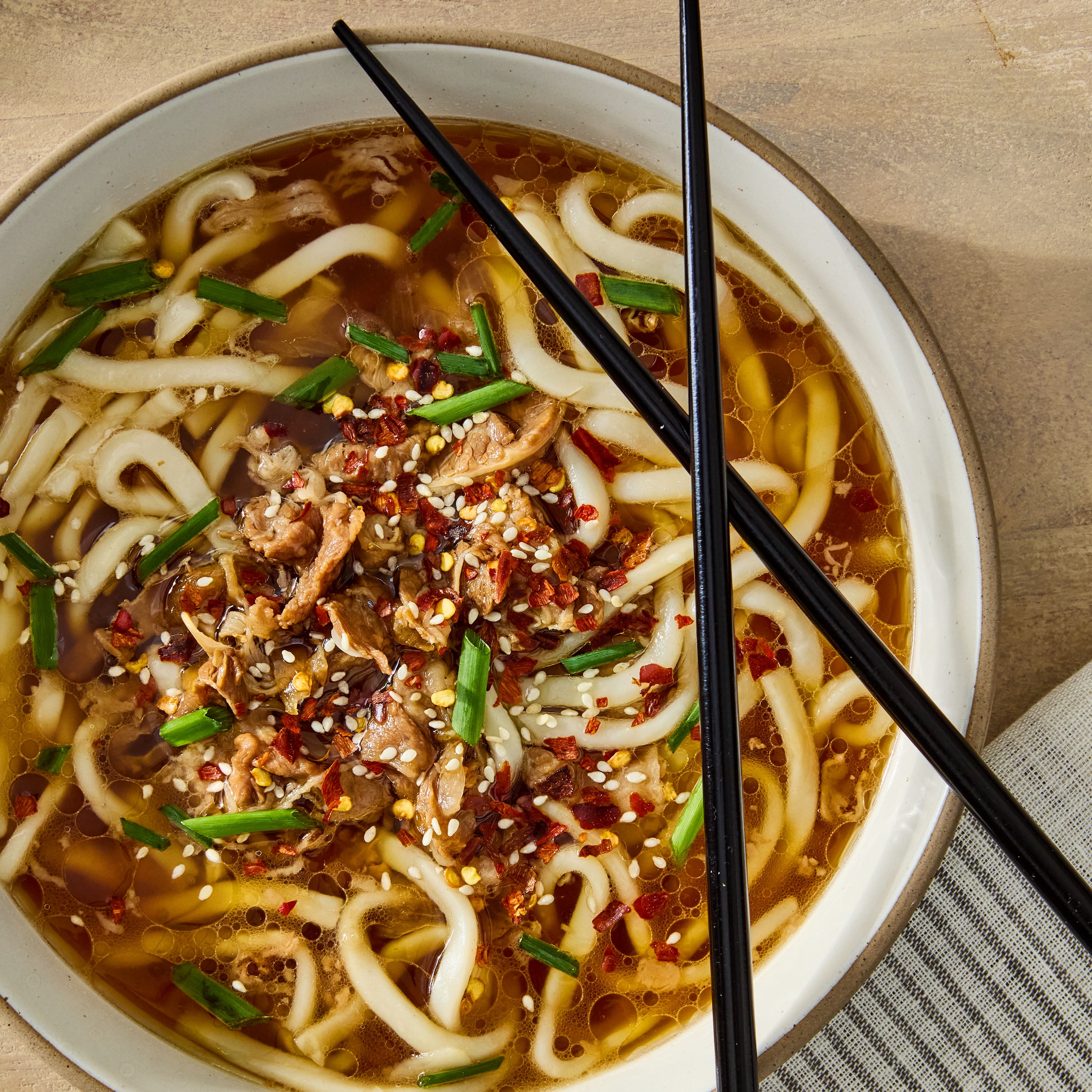 Marketside Ready to Heat Beef Udon Bowl, 14 oz (Refrigerated)
