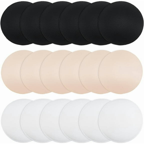 9 Pairs Removeable Round Bra Pads Bra Inserts Pads Sport Bra Cups Inserts Mastectomy Bra Inserts